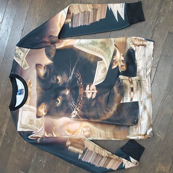 Tops - Black cat money sweatshirt